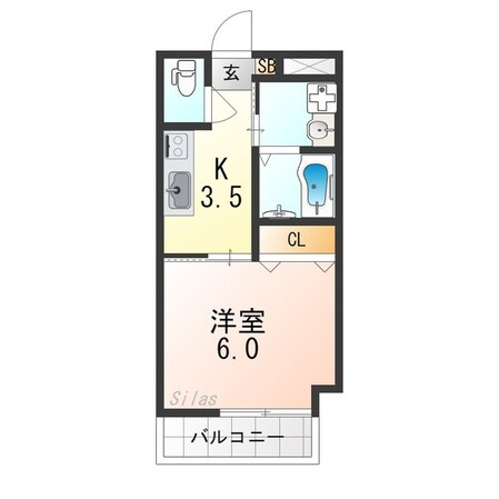 二条城ＡＲＣＵＳの物件間取画像